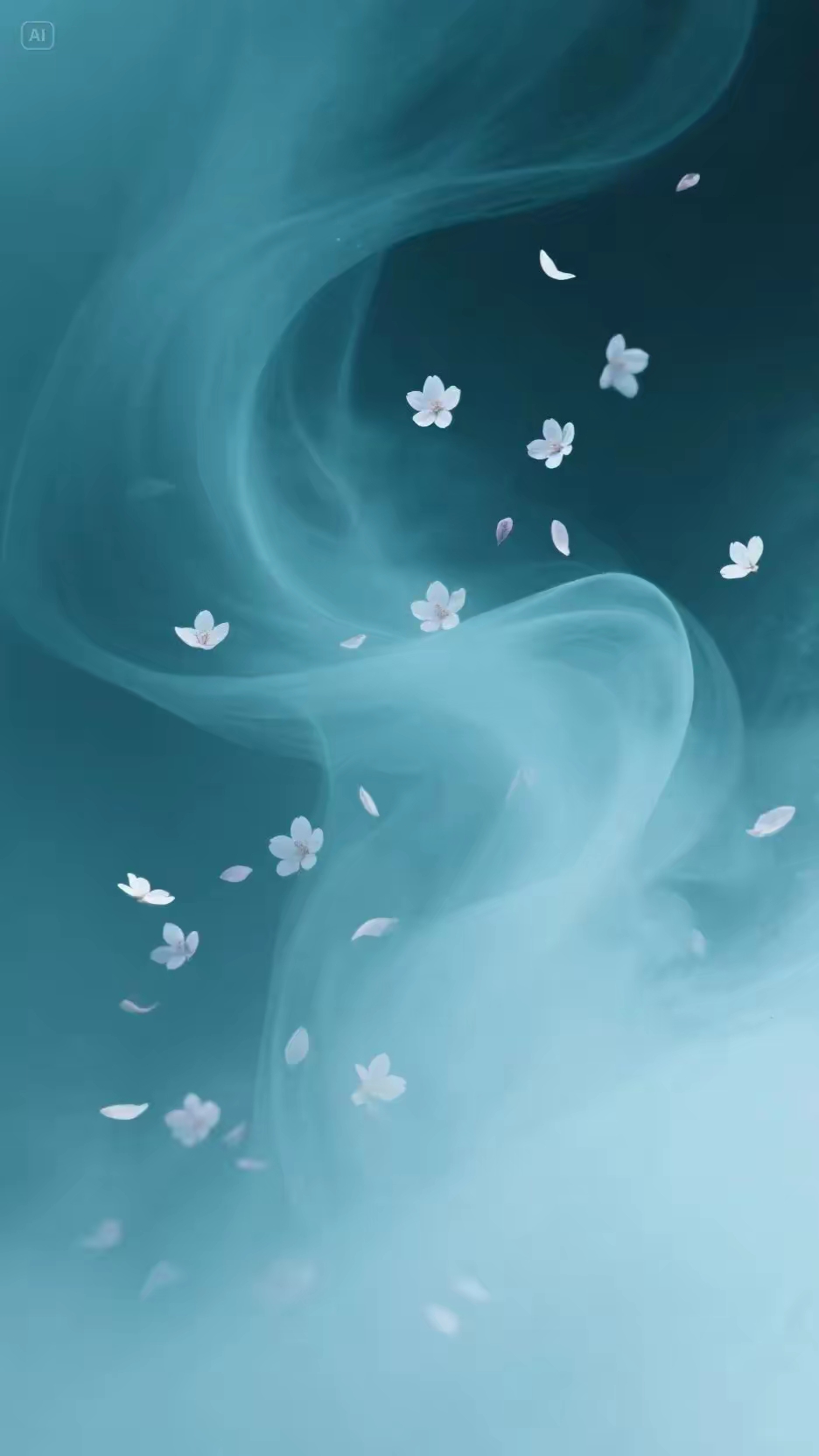 高清晰蓝色缭绕壁纸屏保手机背景墙的图片!美轮美奂,绝美神图