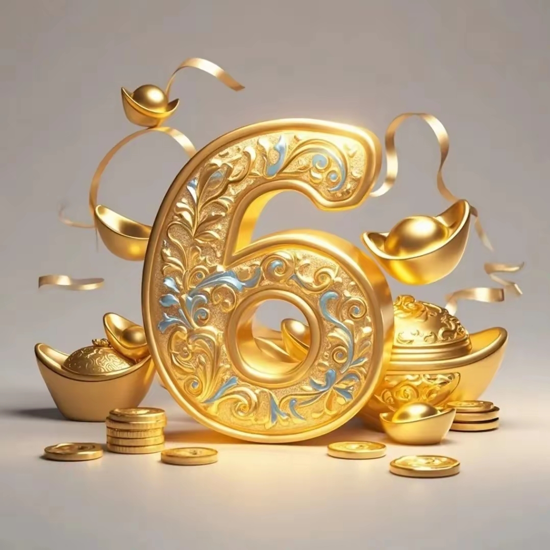 金色数字头像图片,寓意非常美好旺财吉祥如意的壁纸头像图片