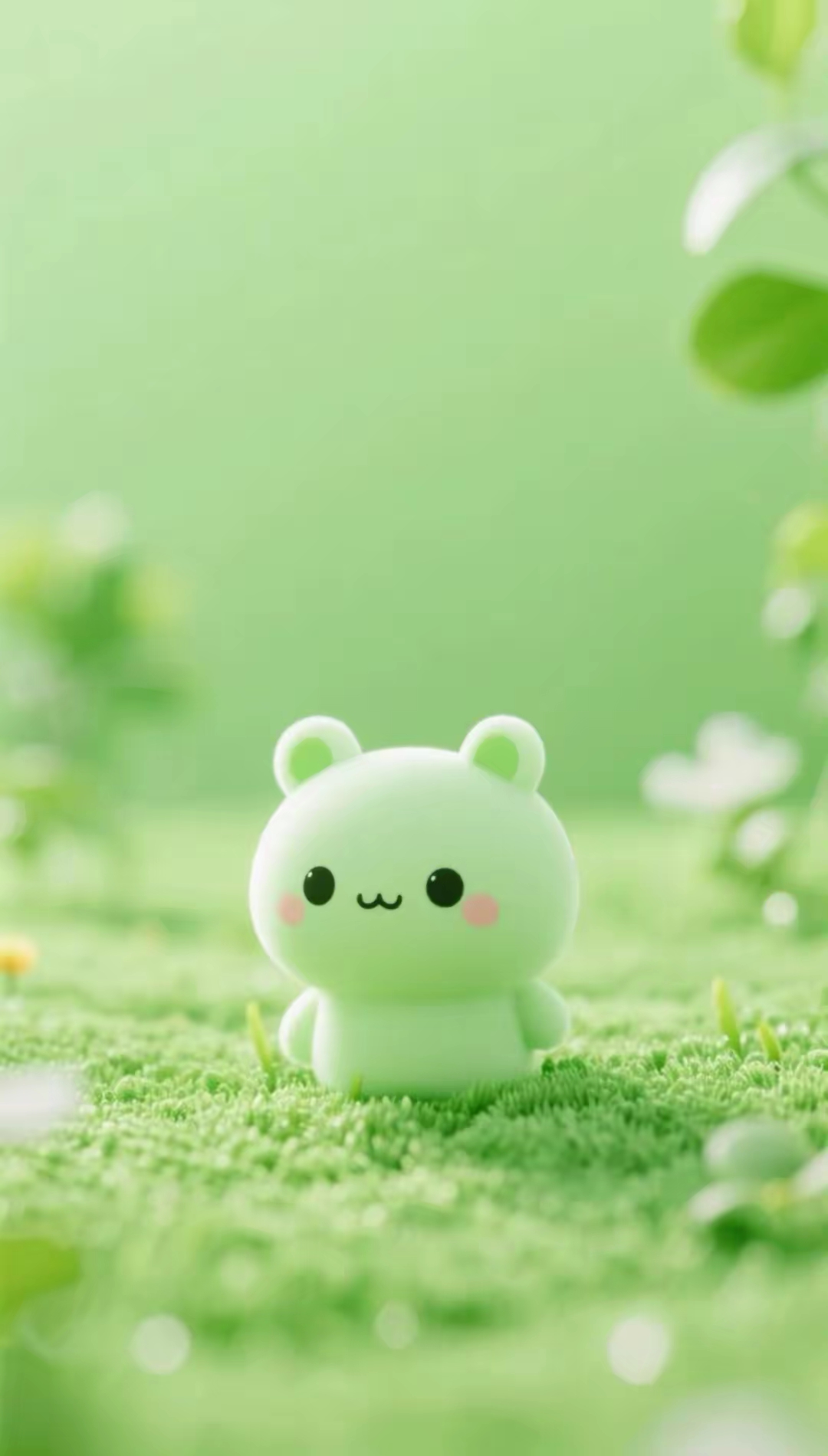 浅浅的绿色养眼简单大气的壁纸屏保手机背景墙的图片