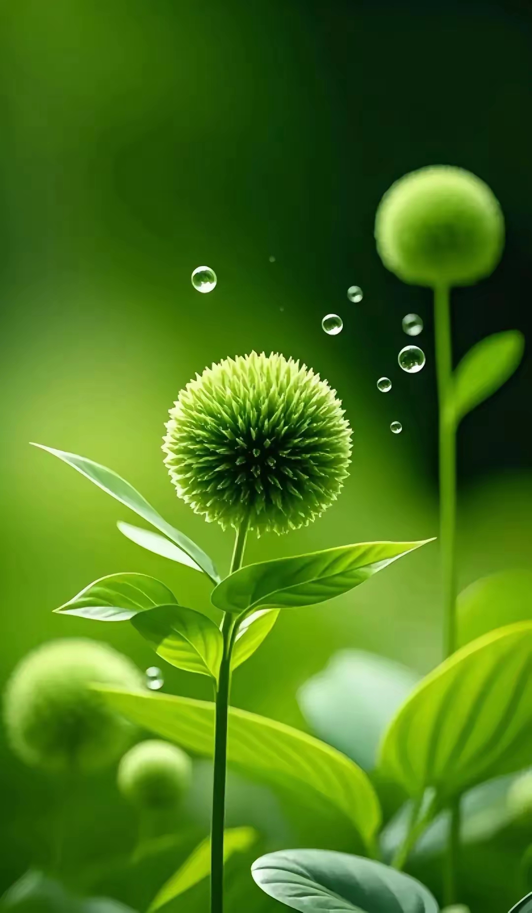 高清晰干净靓丽淡雅的浅绿色背景壁纸屏保图片