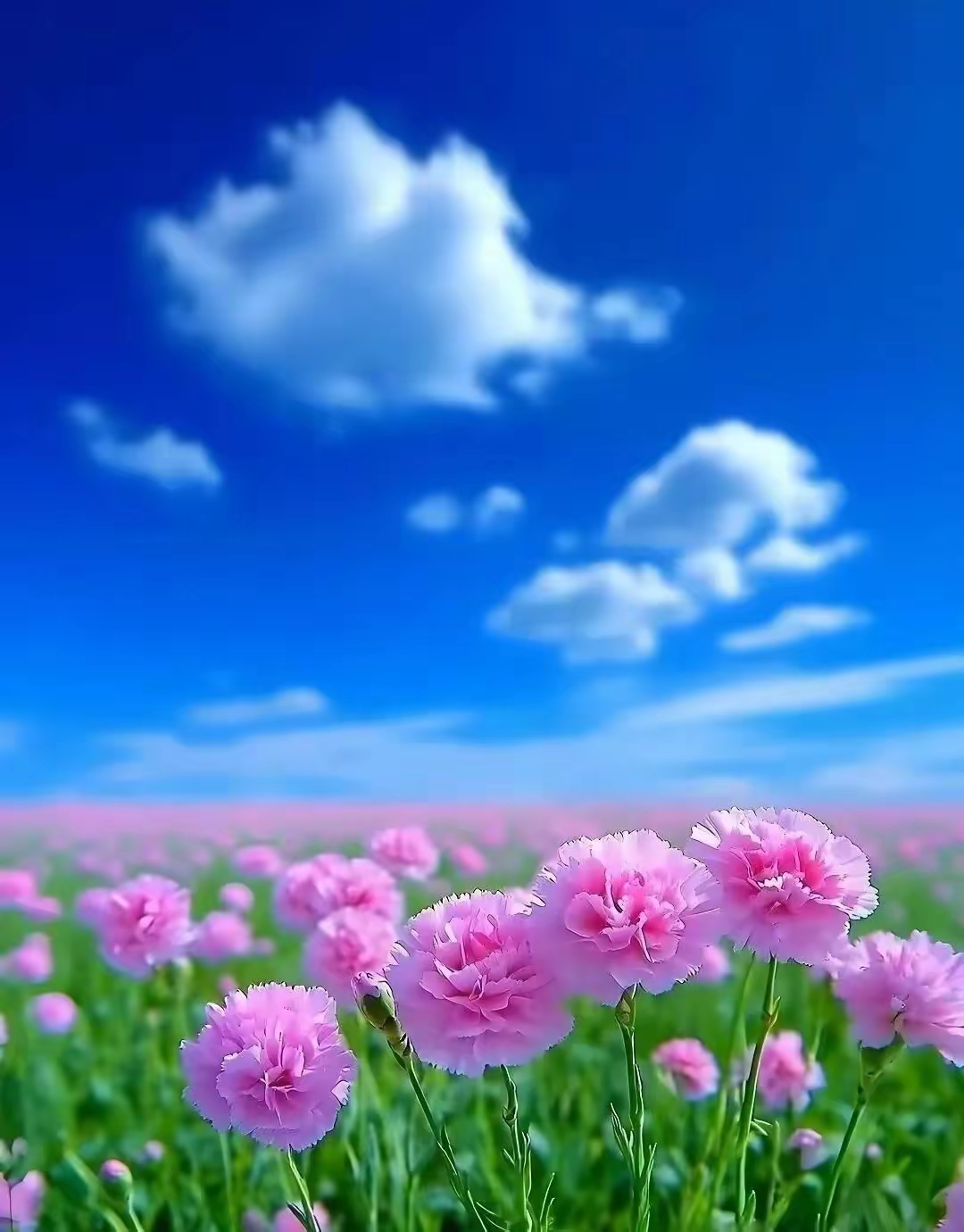 高清晰漂亮的风景头像图片,蓝天白云黄花绿地湖泊山川河流绿草成荫