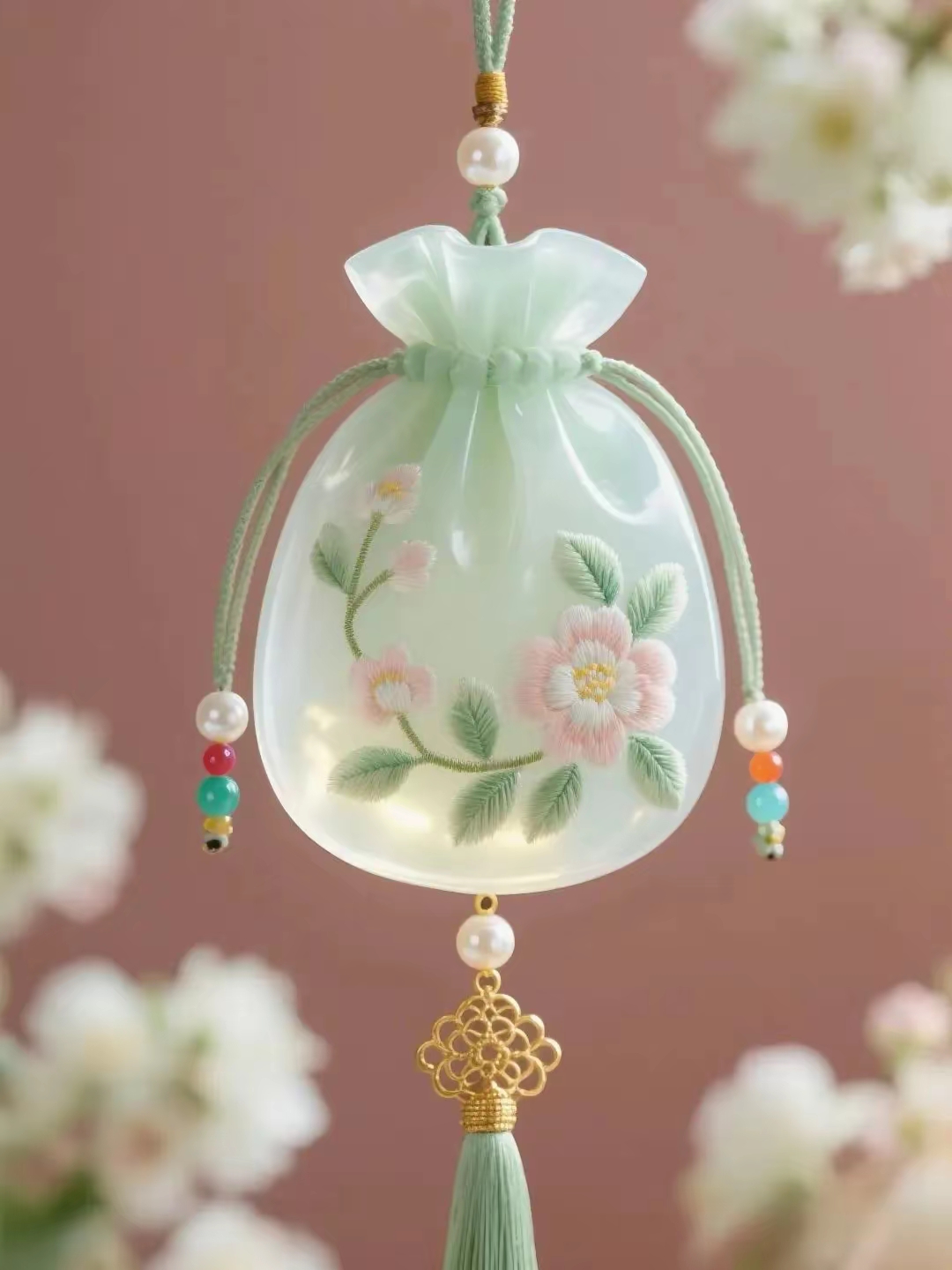 精美挂件钱袋子图片,做壁纸屏保手机背景墙的图片,寓意非常美好的钱袋