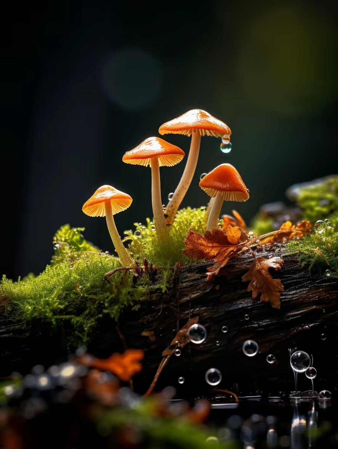 山里的野蘑菇,被雨水冲刷后更加鲜嫩!