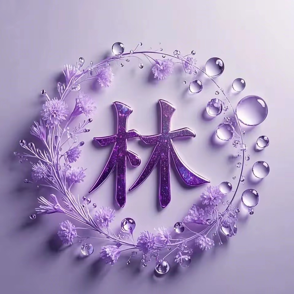 用紫色做姓氏头像图片吧,紫色紫气东来寓意非常美好的头像图片