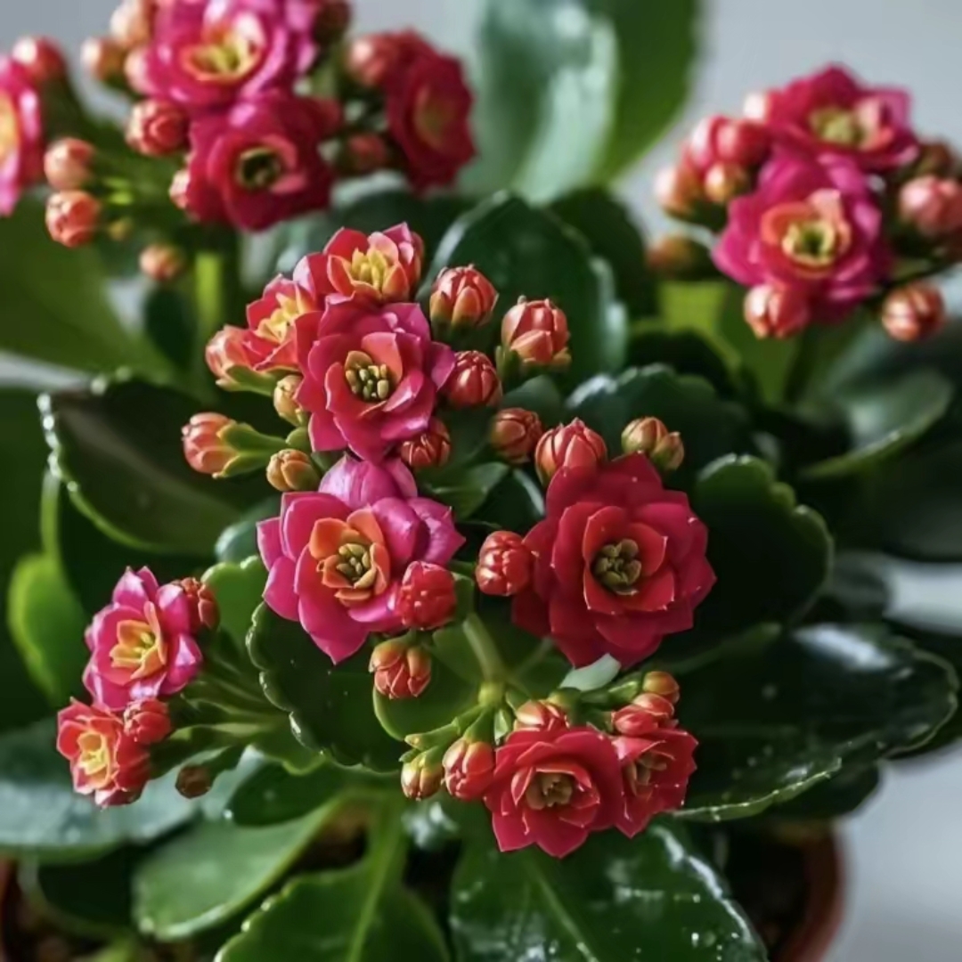 漂亮的长寿花图片!簇拥成团,开花就暴盆的长寿花图片!