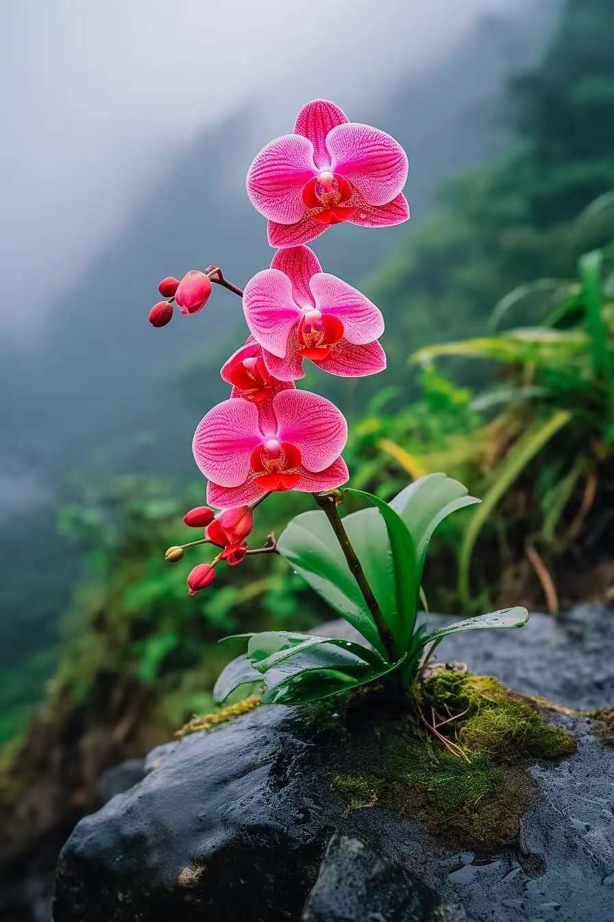 生活在石头上的蝴蝶兰,大自然就这么神奇吗?