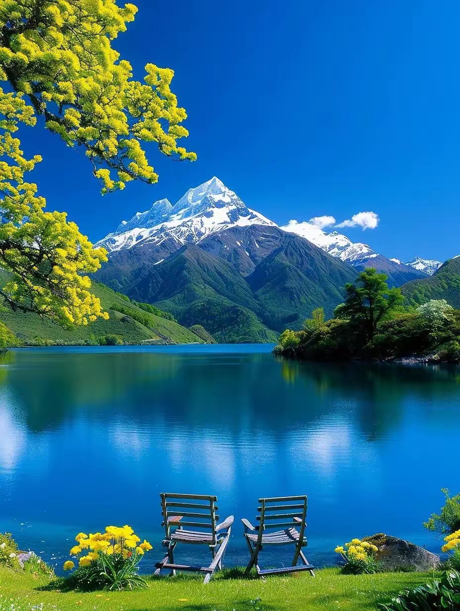 湖光山色大片图片!太漂亮啦!