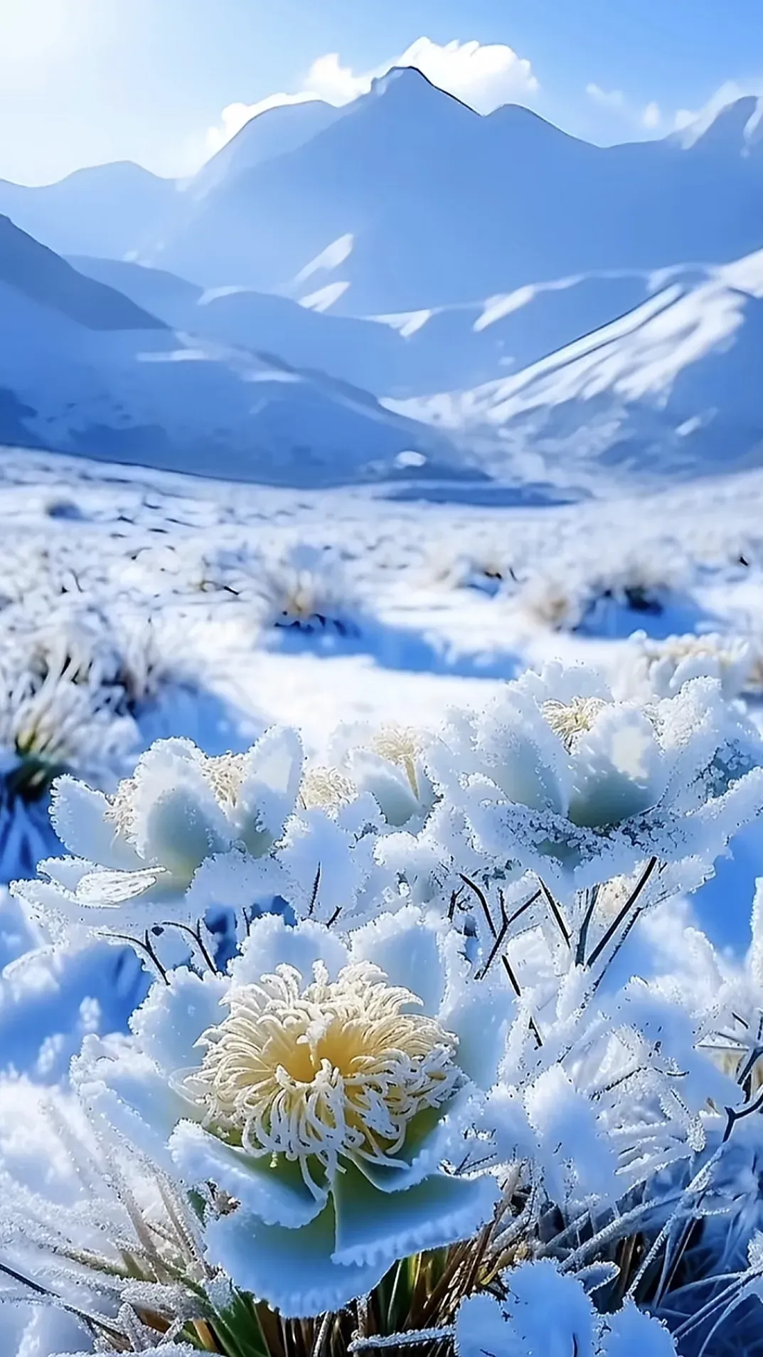 皑皑白雪天地为霜图片