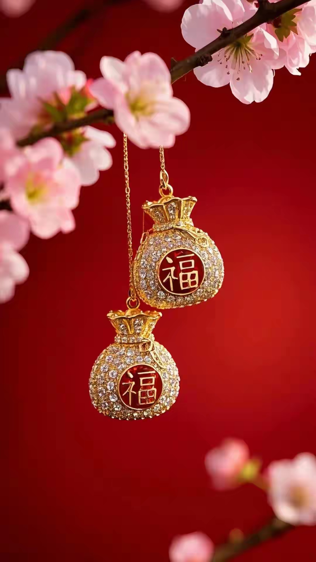 做壁纸屏保手机背景墙的寓意吉祥发财高升顺风顺水八方来财喜庆的图片