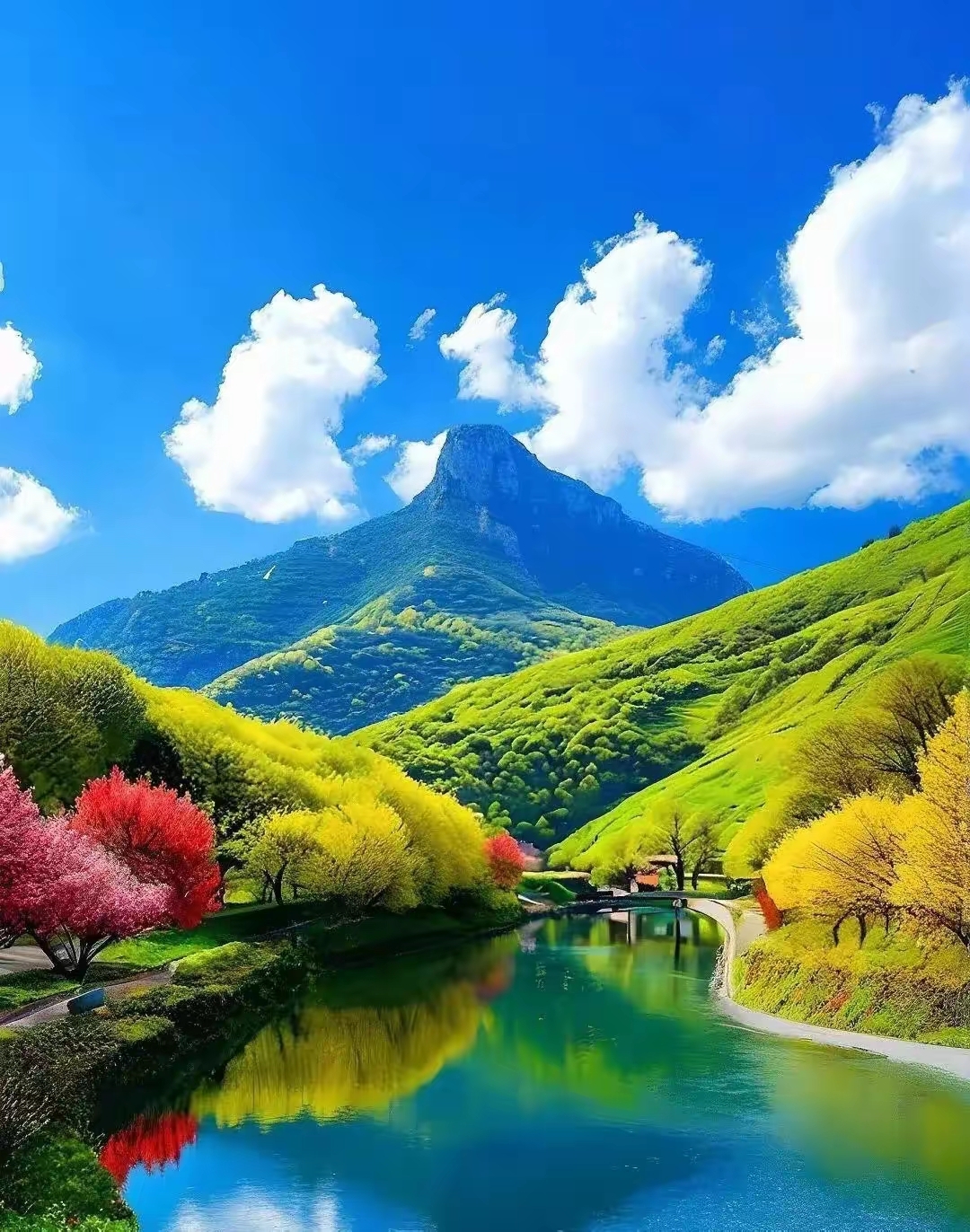 高清晰壁纸屏保手机背景墙的图片,高清晰漂亮的风景头像图片,蓝天白云