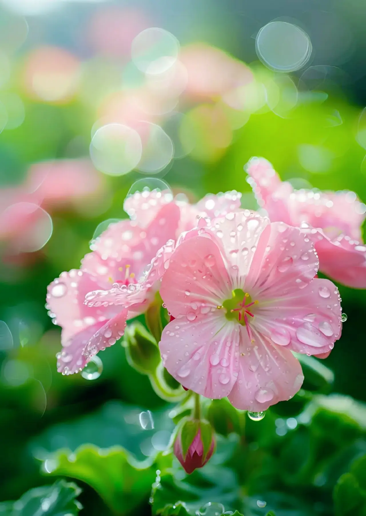 粉色浪漫的小粉花儿