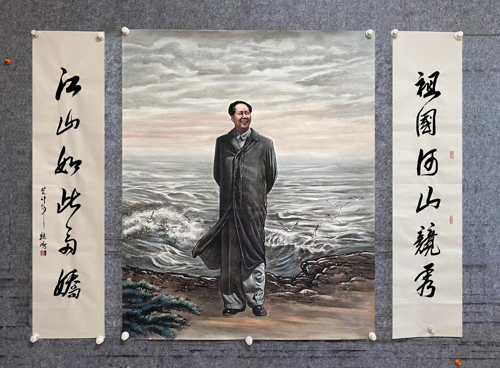 魏鸿老师精品人物画 鉴赏  风流人物数今朝, 英雄豪杰展风骚.