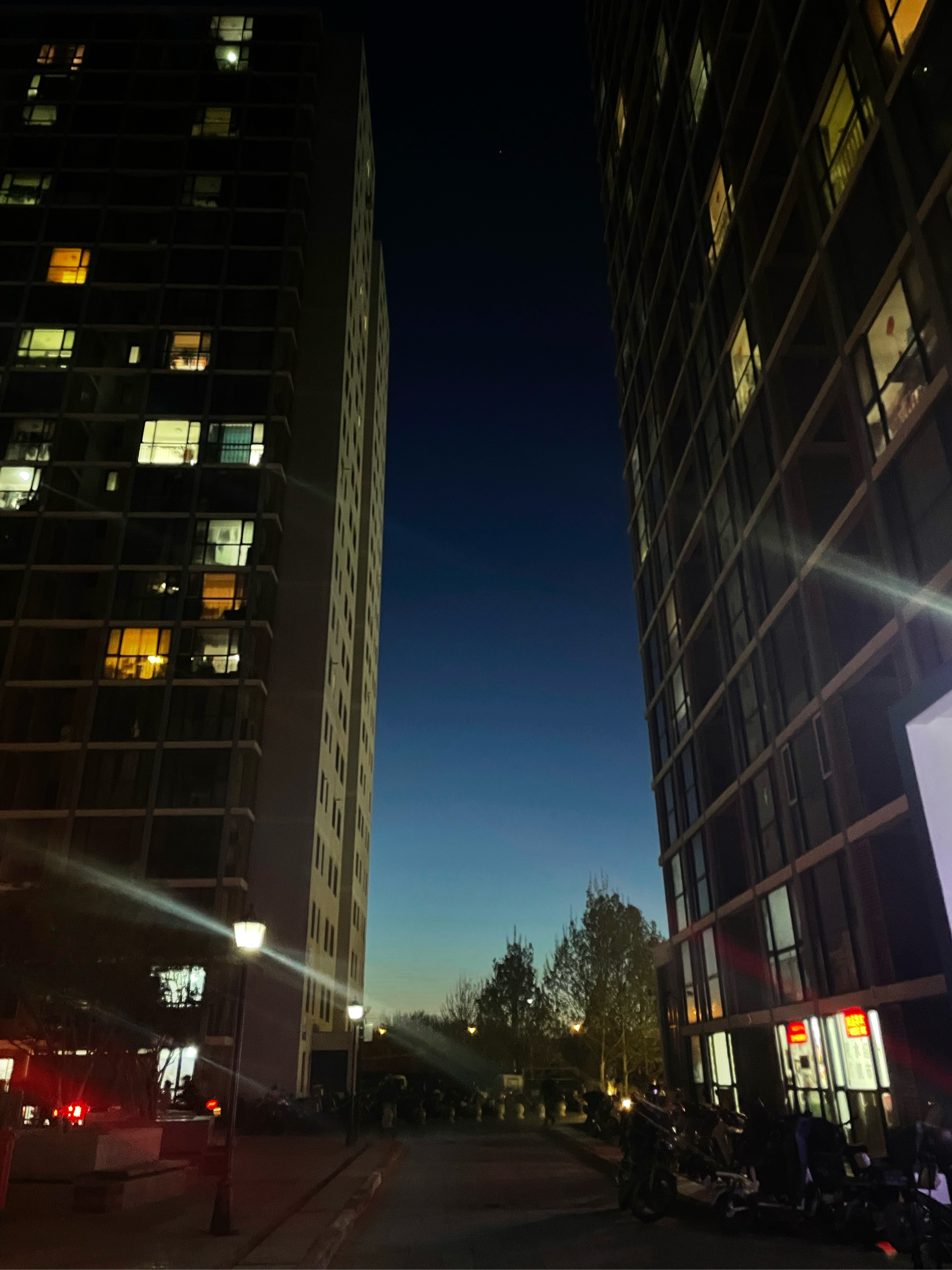 美丽的夜晚 夜晚   小区   夏天   美丽景色   天空