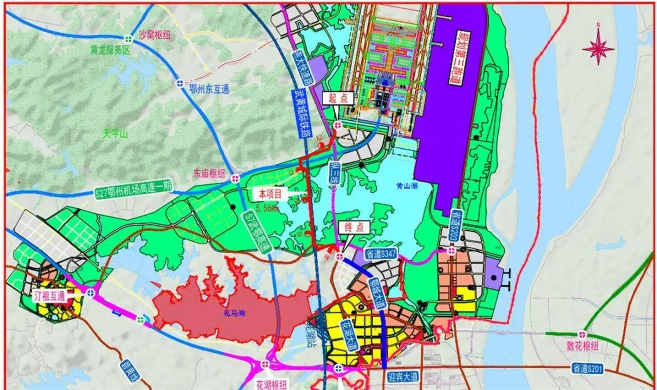 鄂州花湖未来的规划图图片