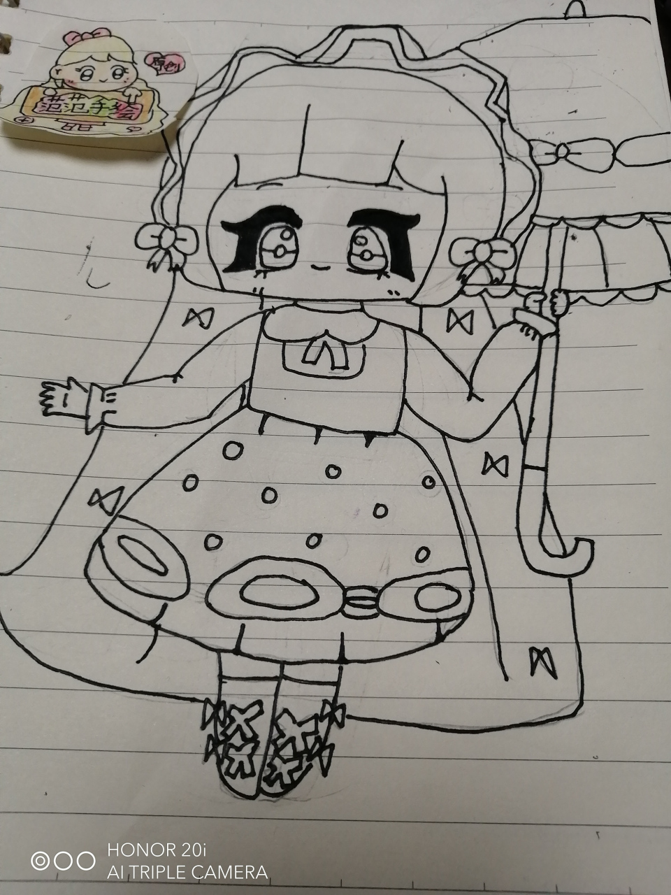 迷你世界梦歌简笔画