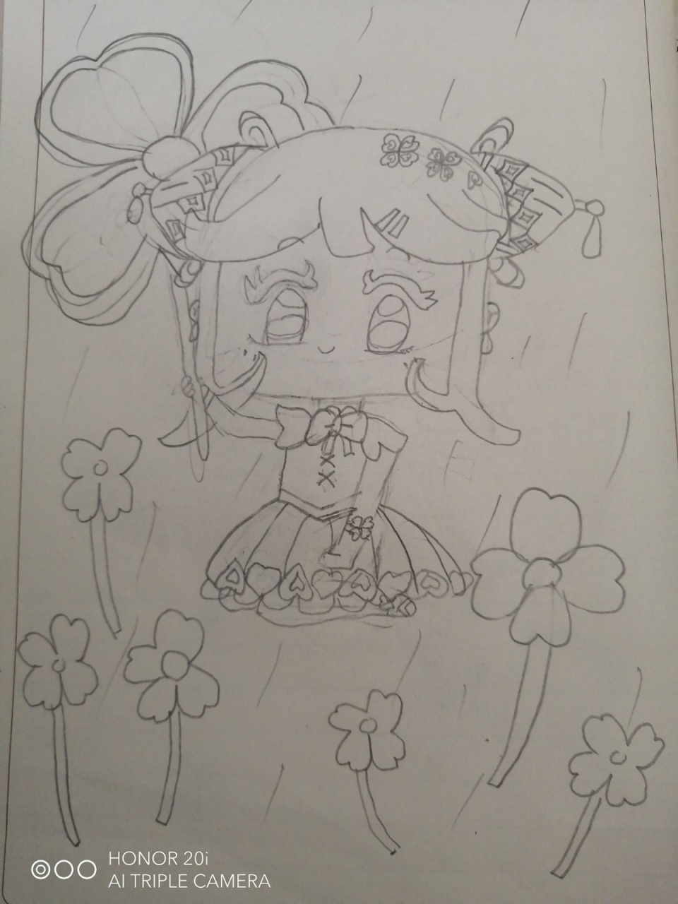 迷你世界春雨简笔画