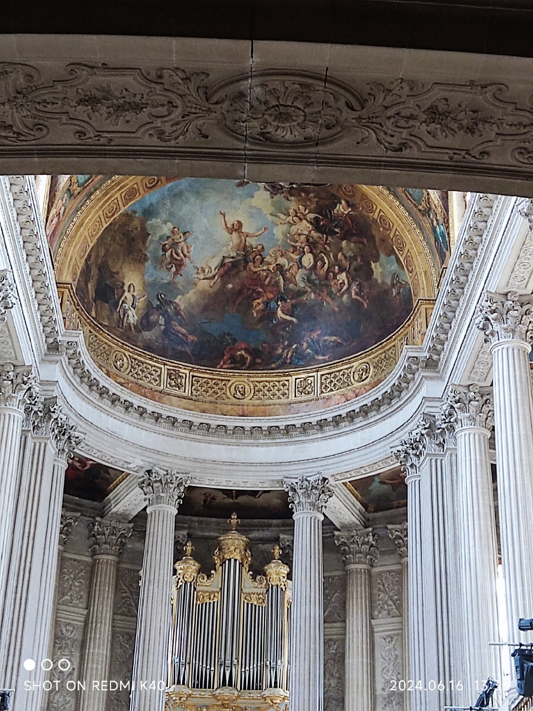 凡尔赛宫的穹顶的画太精美了!
