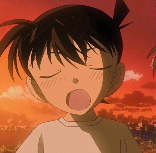 来看一下工藤新一的脸红时刻[滑稽]