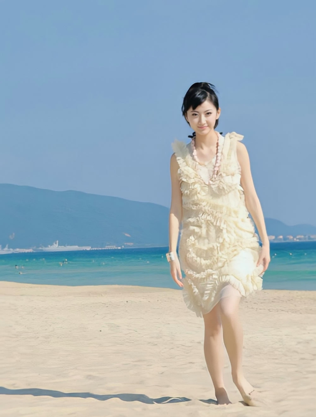 景甜早起美照,没想到以前景甜这么嫩呀,太清纯了!