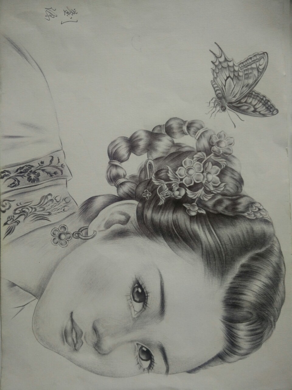 圆珠笔绘画作品