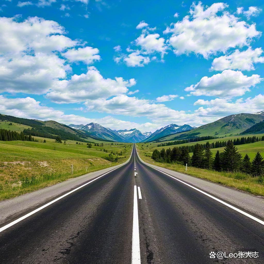 一路顺风的公路图片适合70后微信头像 美丽的公路司机的微信图片风景