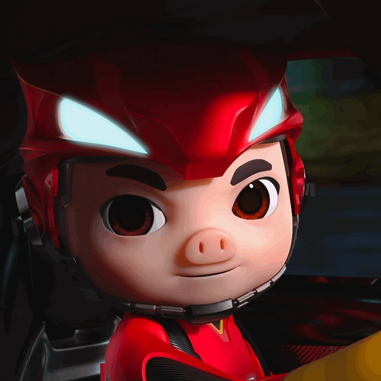 星航本航总专属话# #车神之子星航# #星航猪猪侠#  嘿嘿[得意]去耍帅