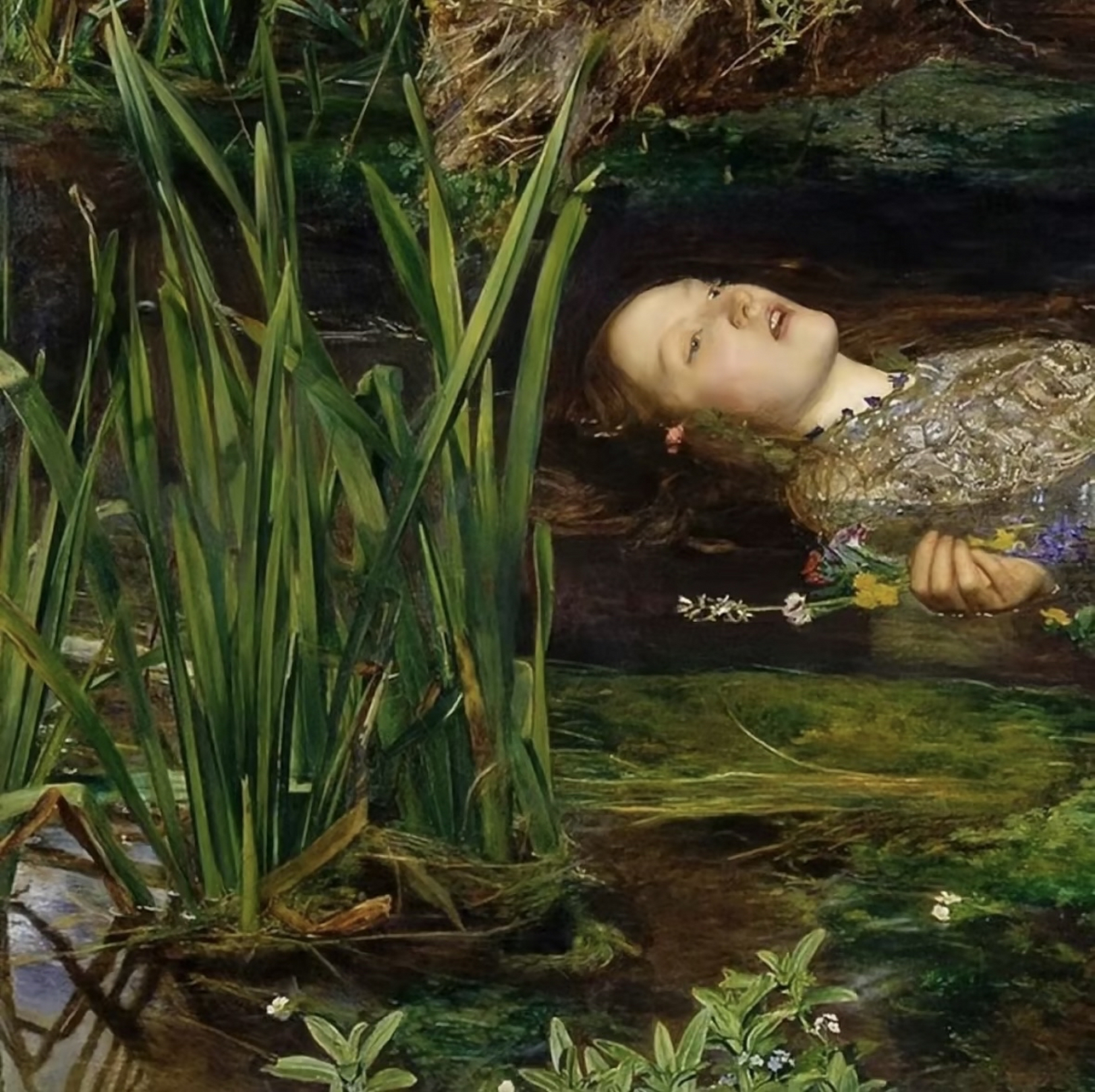 名称:奥菲利亚 别名:水中的奥菲利亚,奥菲莉亚 英文:ophelia 作者