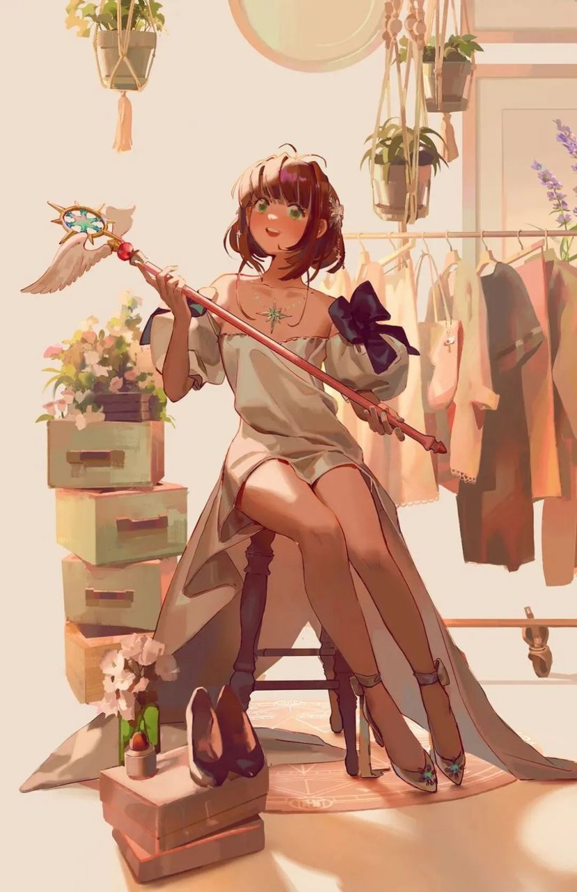 来自于美国的高级概念艺术家,插画设计师airi pan的一组暖色系人物
