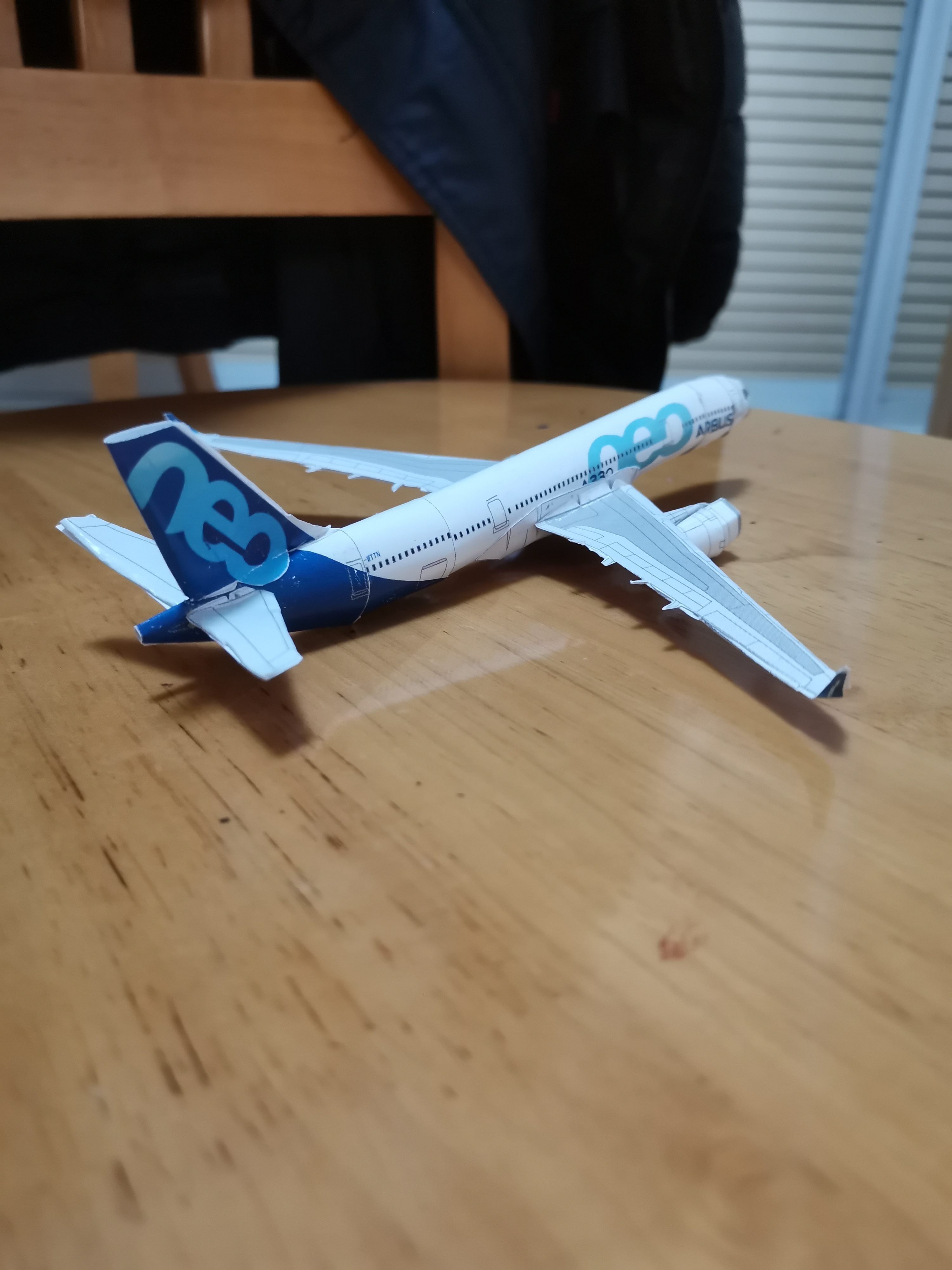 匹格工厂 空客330neo客机纸模型#手工飞机纸模型