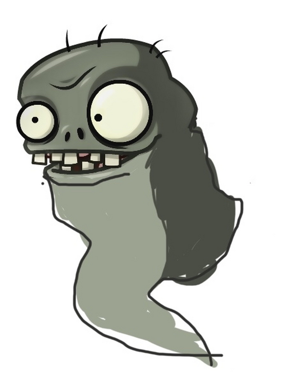 《小鬼》僵尸 《小鬼》僵尸,是鬼魂,他可以穿过所有植物,所以说坚果