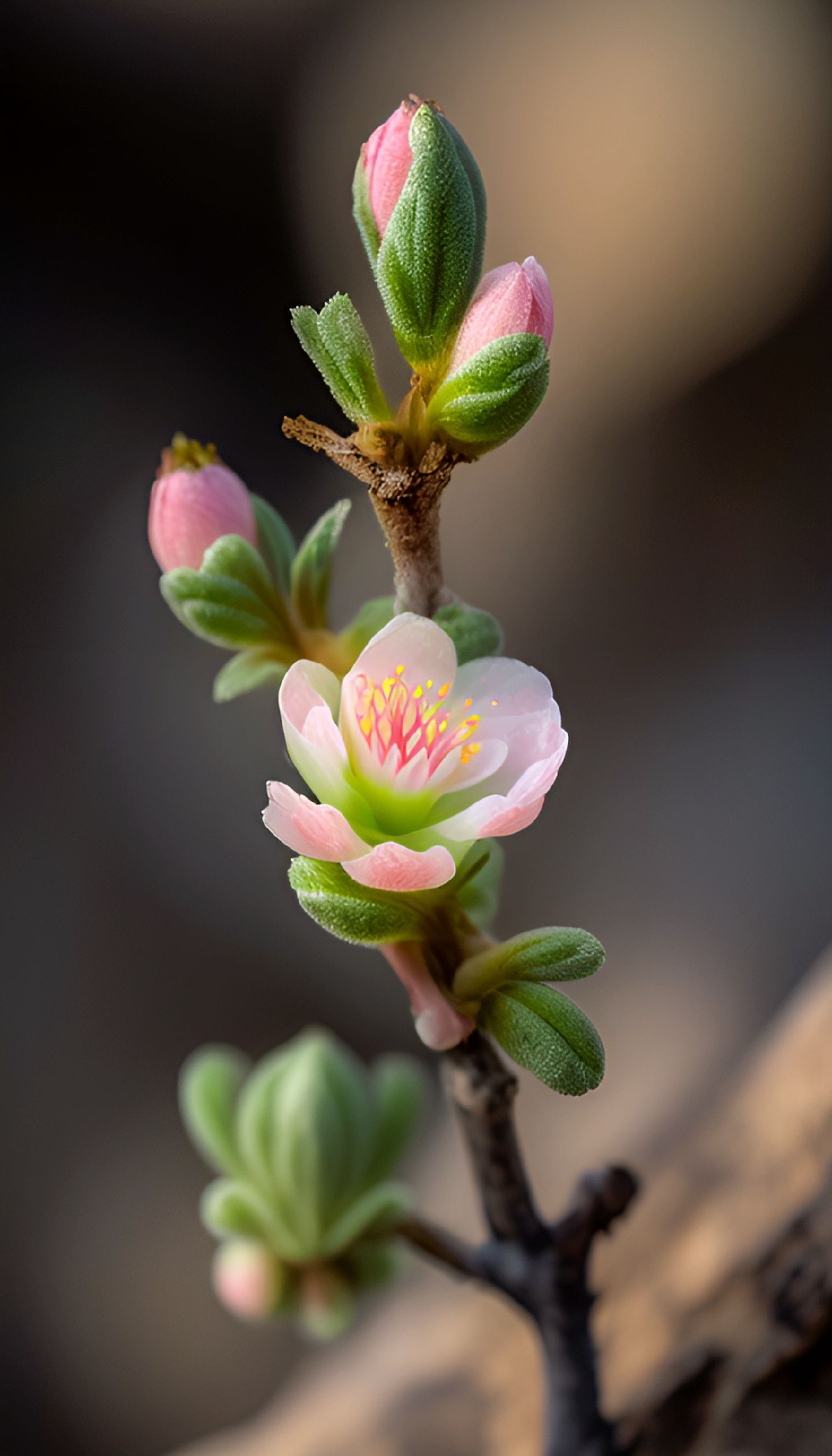 樱花根茎叶图片