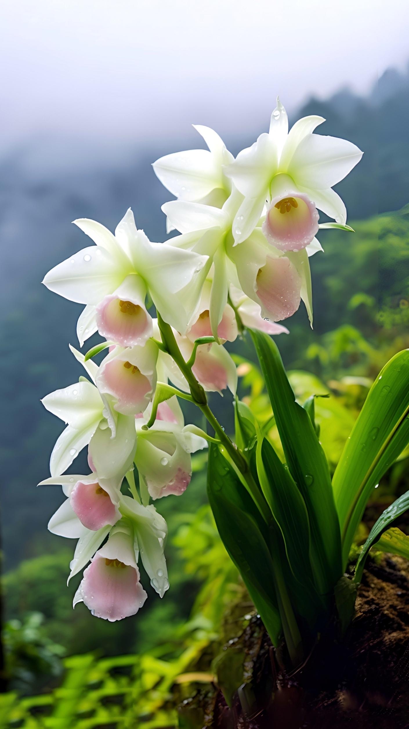 普通兰花花瓣图片图片