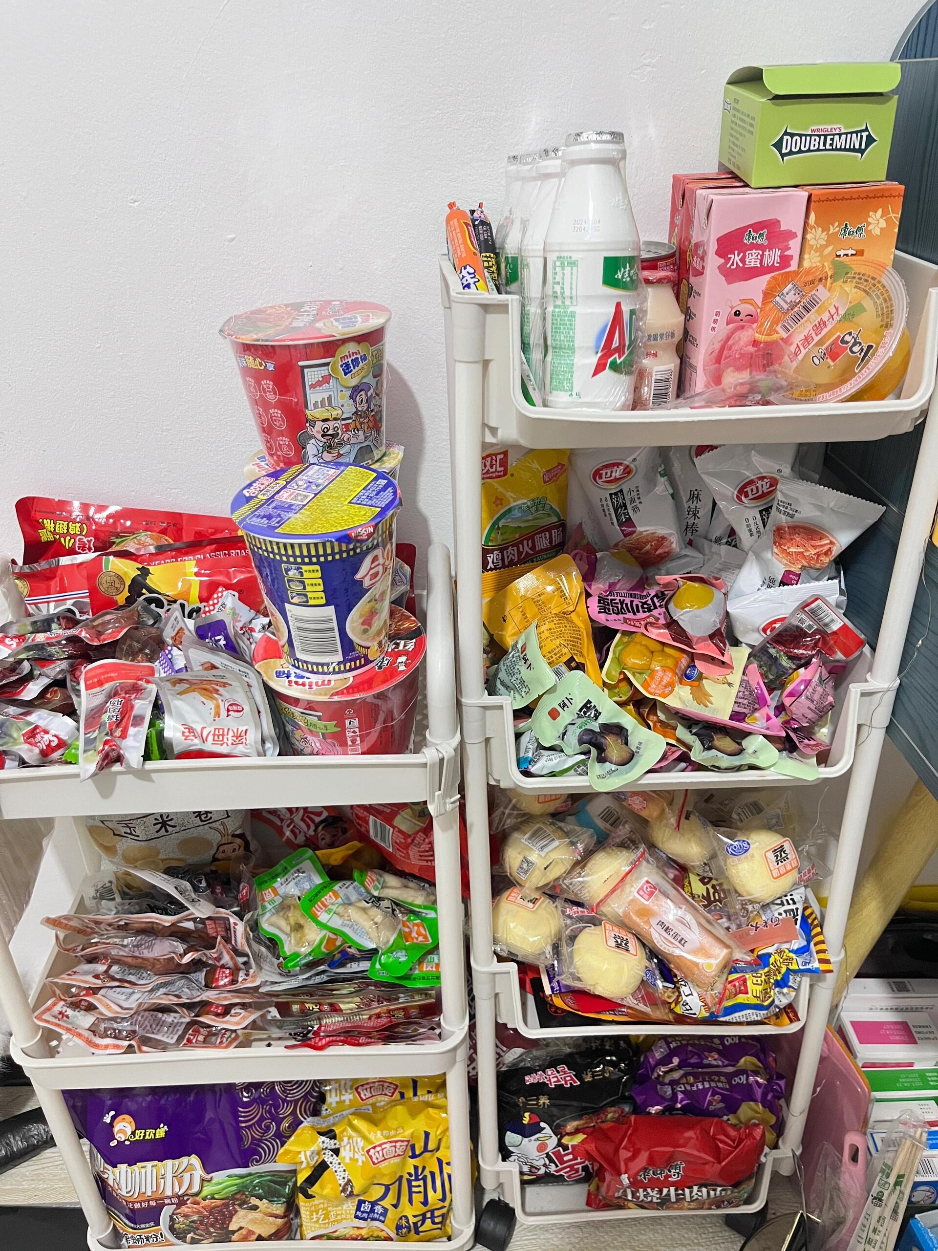 公主们给我看看你的零食架!