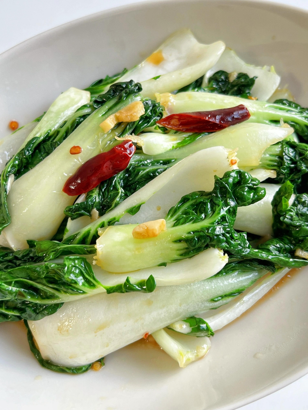 家常炒素菜!蚝油奶白菜