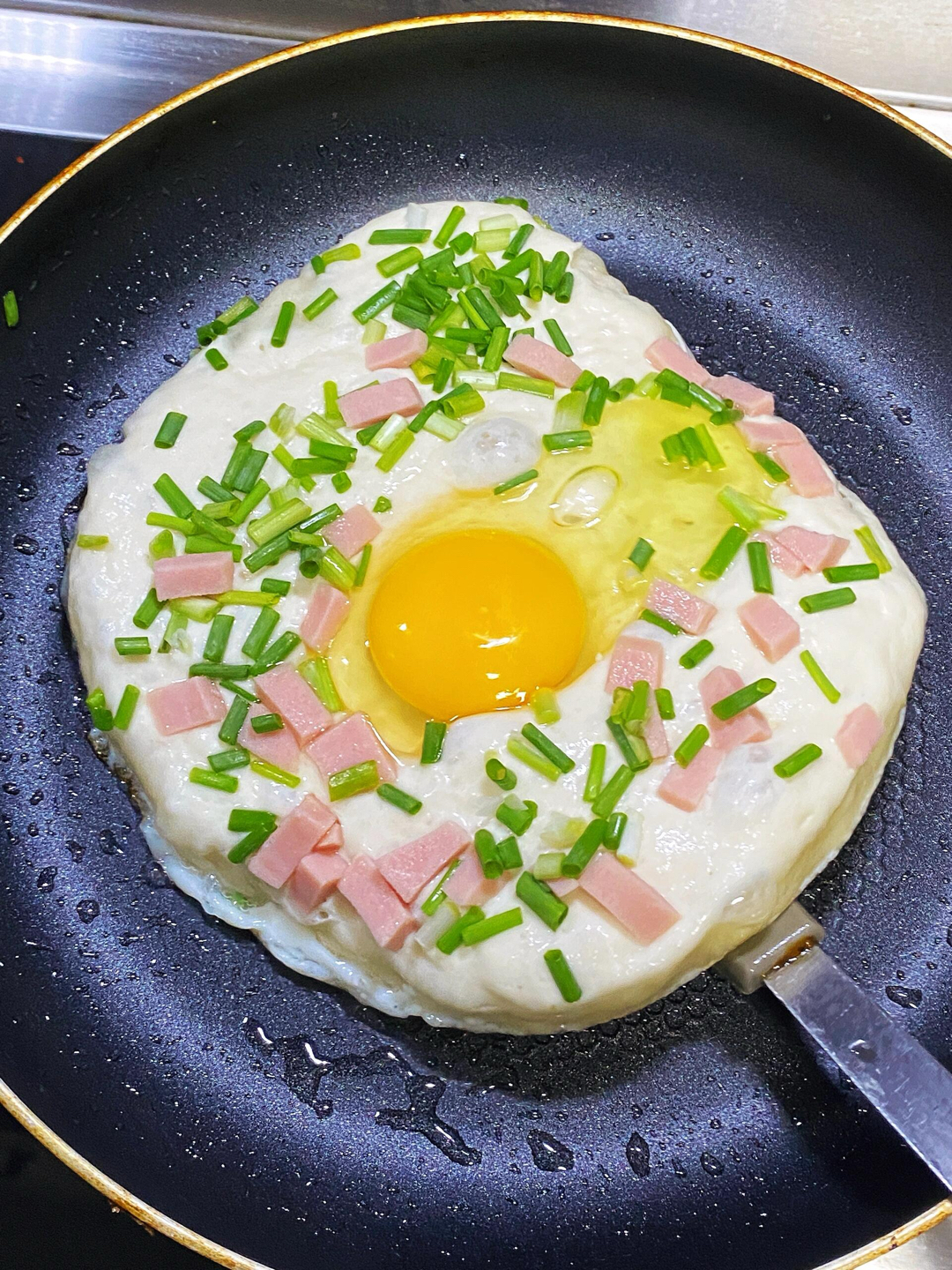 面粉鸡蛋煎饼图片