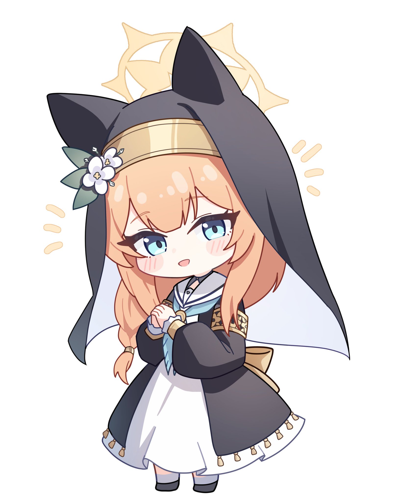 众所周知修女双手祈祷是为了.#碧蓝档案#