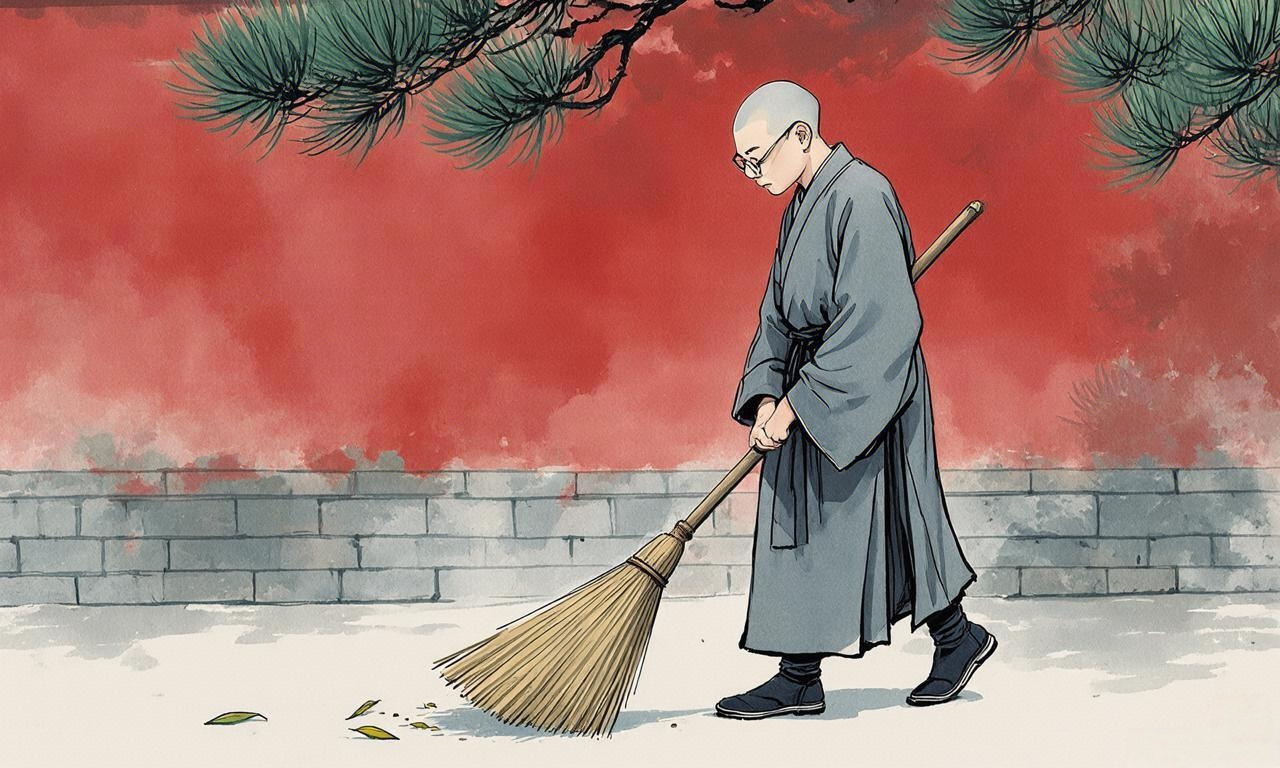 扫地僧的日常,一扫尽除尘世烦扰