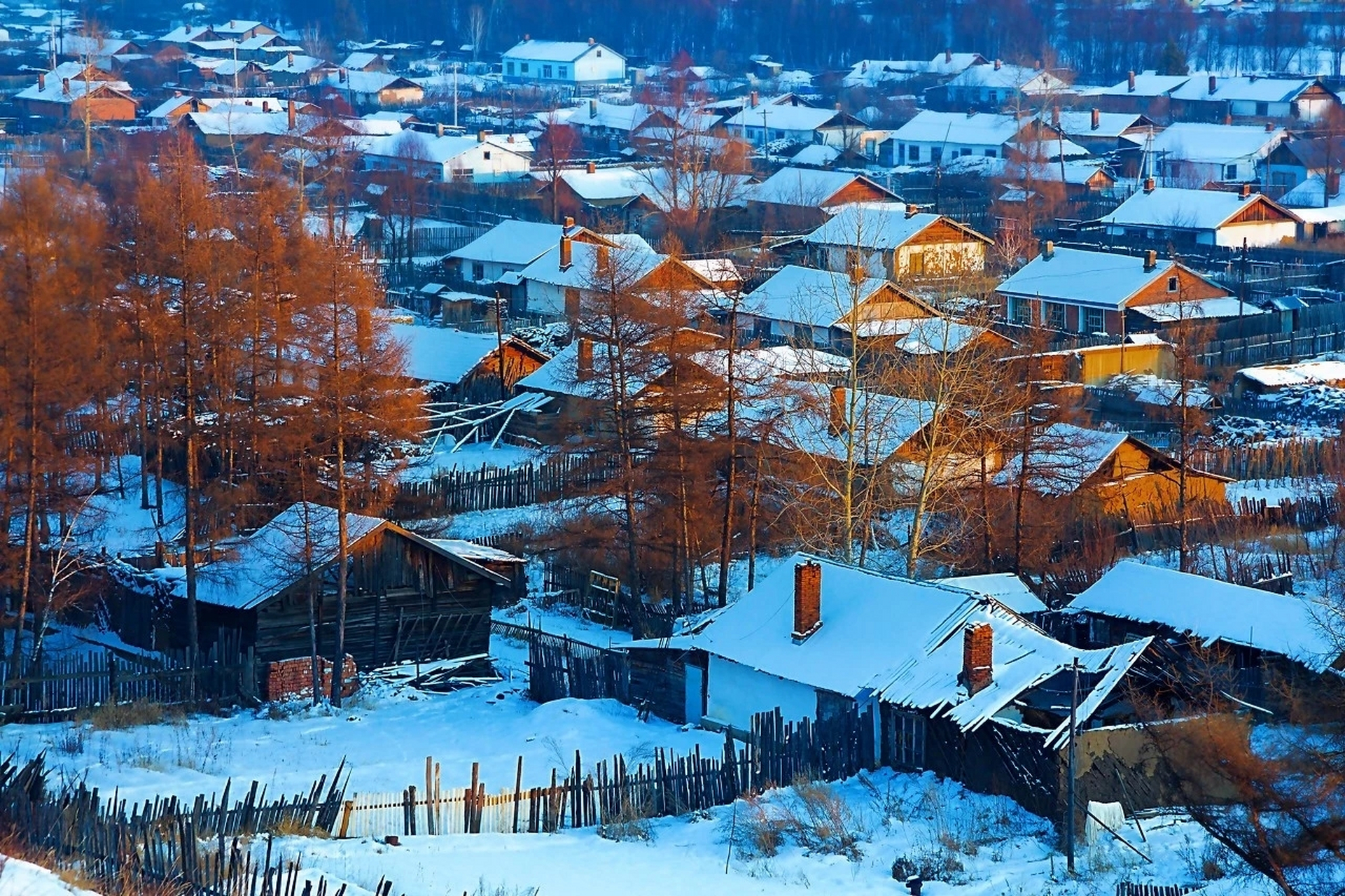 乡村小雪纷纷图片图片