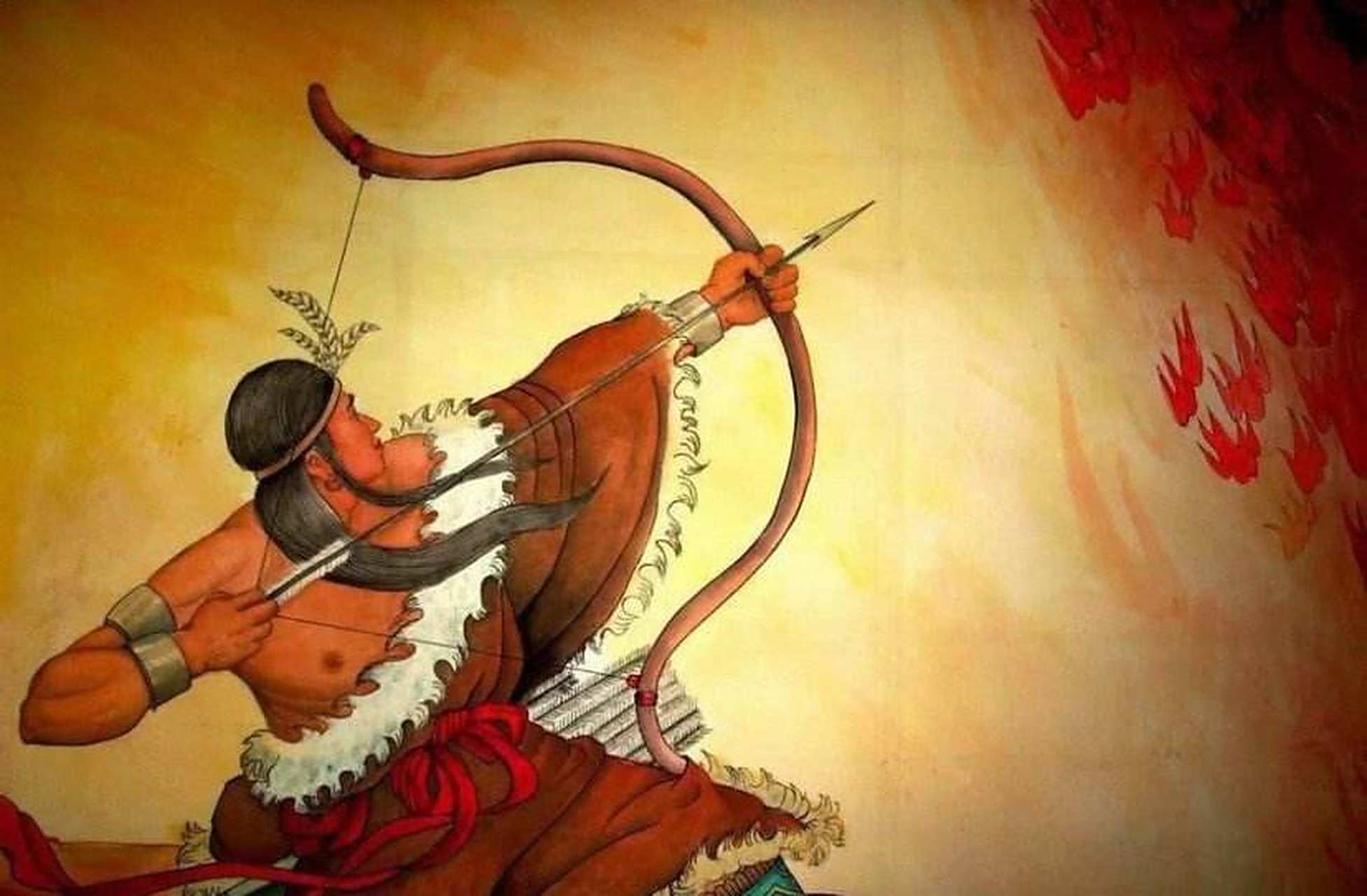 成语接龙之十二:箭在弦上 意思是箭已搭在弦上.