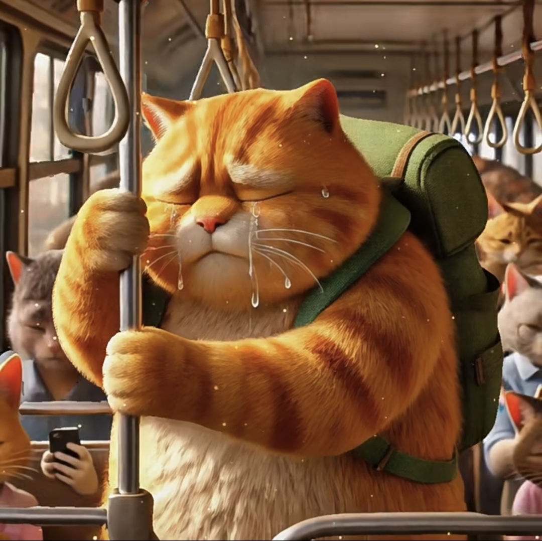 的事情就是一天到晚什么都不做橘猫骑摩托车带老虎和熊猫哪吒背猫图片