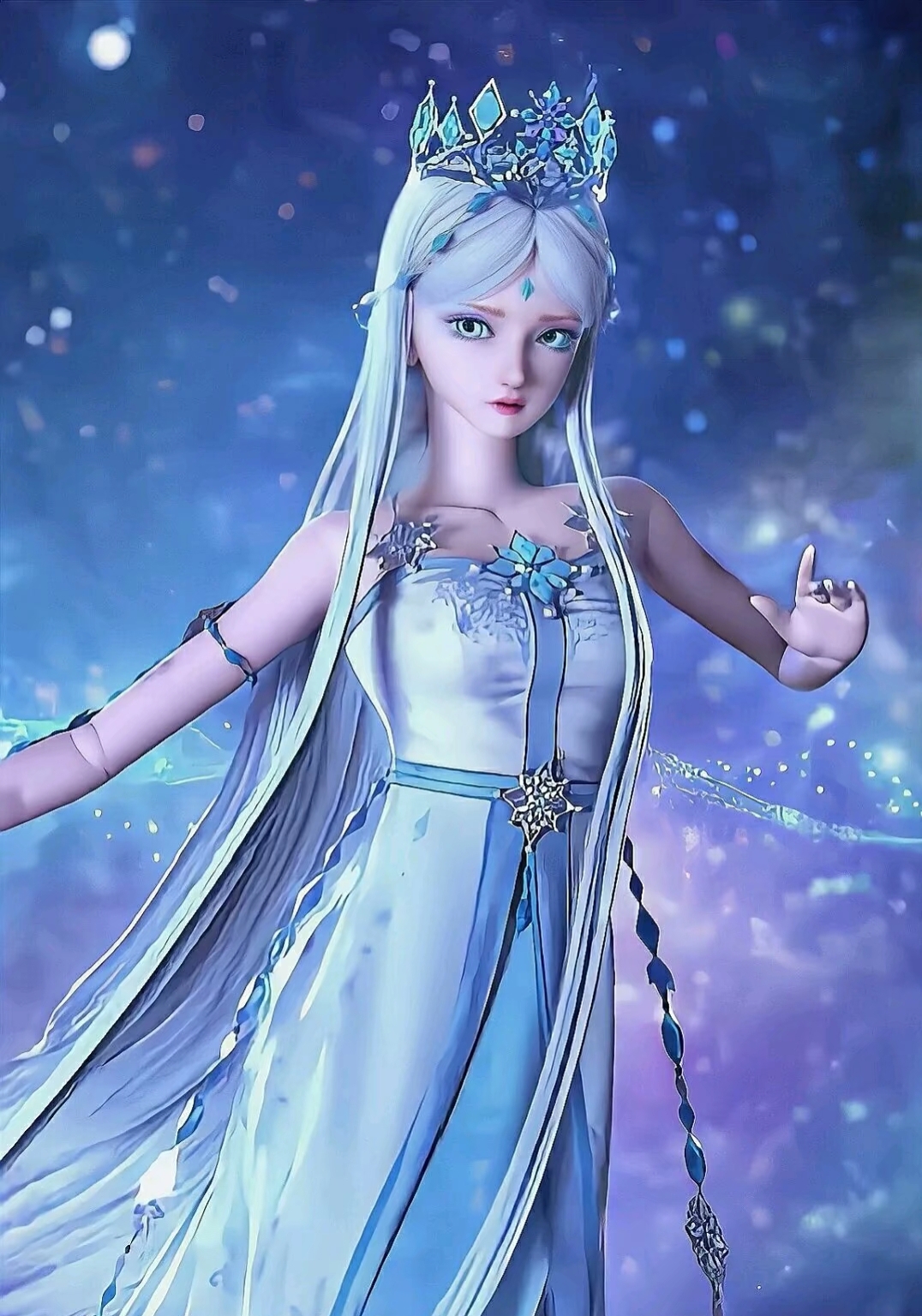 冰公主不愧是的叶罗丽仙境第一美人,毕竟本作者也是冰唯,冰公主小时候