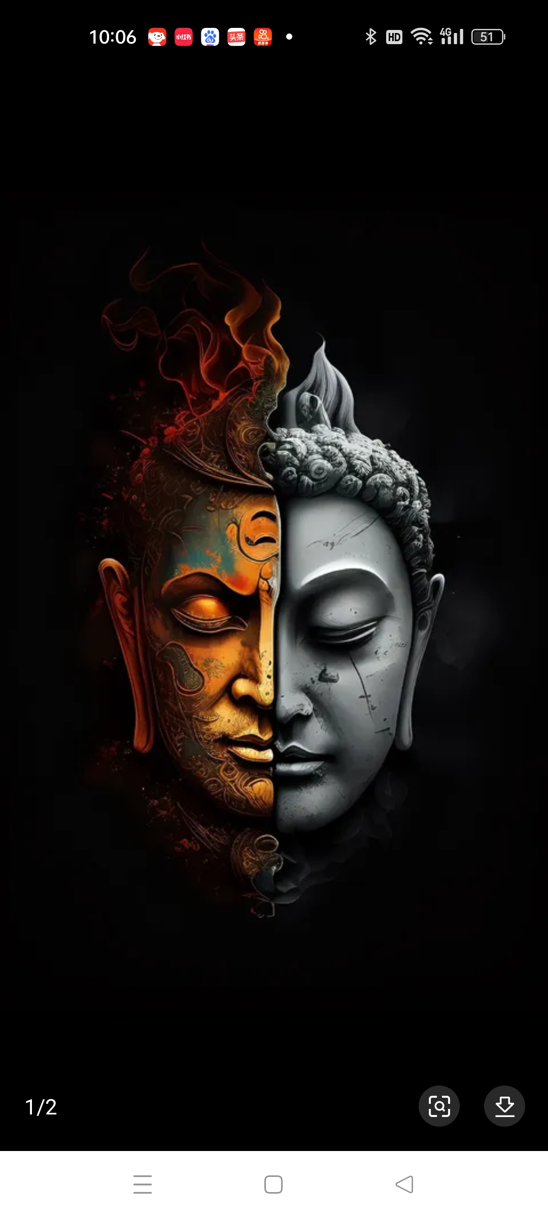 佛头相遇,一念地狱,一念天堂.#动漫经典场面