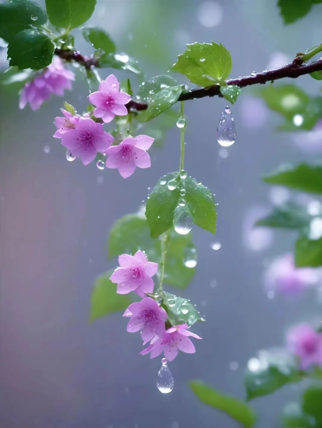 紫蝴蝶花叶子枯萎图片