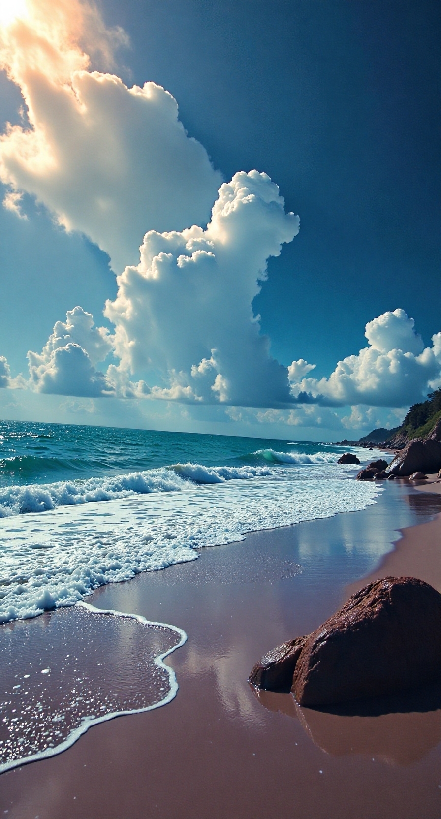 抽象几何图形壁纸,还有大海,您喜欢吗?