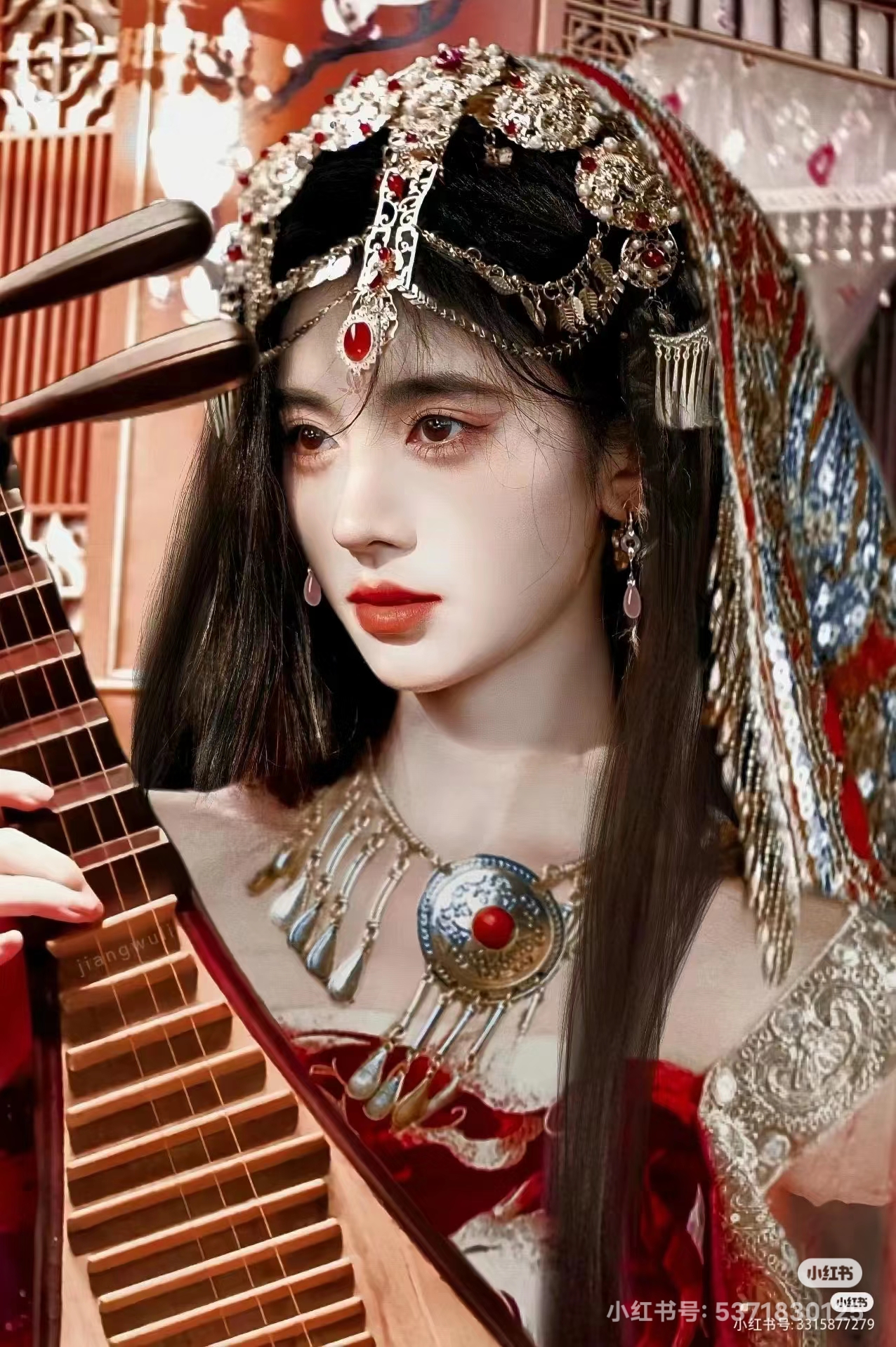 鞠婧祎的蜜橘# #鞠婧袆#  鞠婧祎古风九宫格