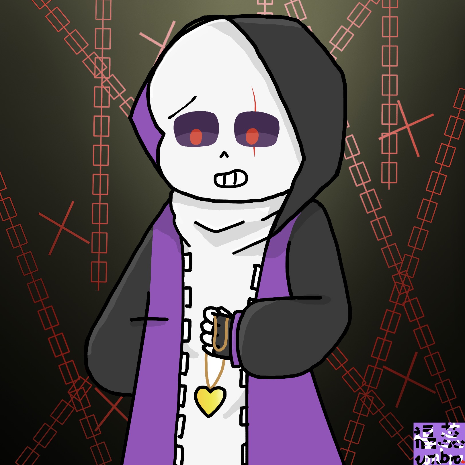 有人认得这个sans吗?水印是"cross快乐印"