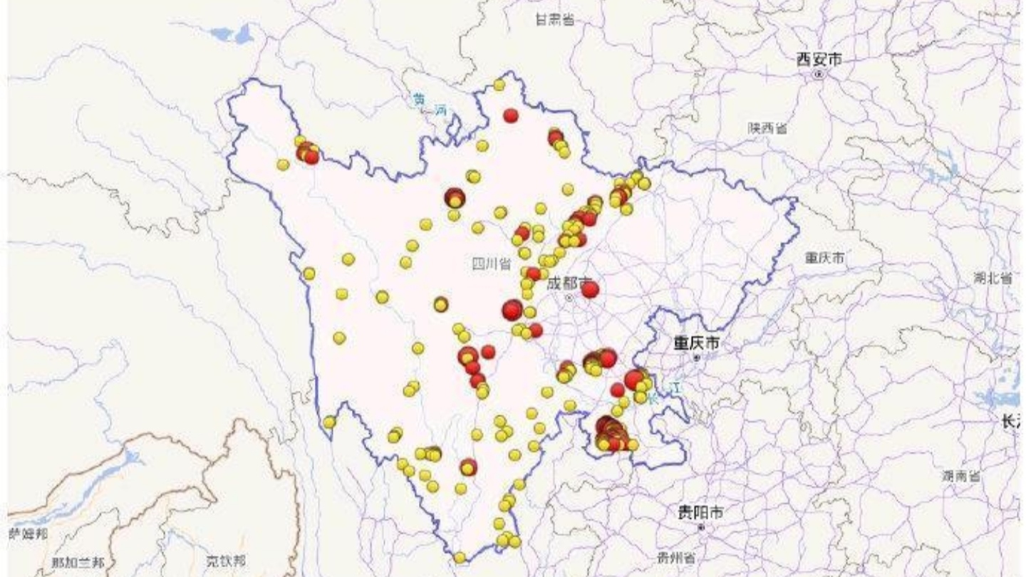 成都地震带图片