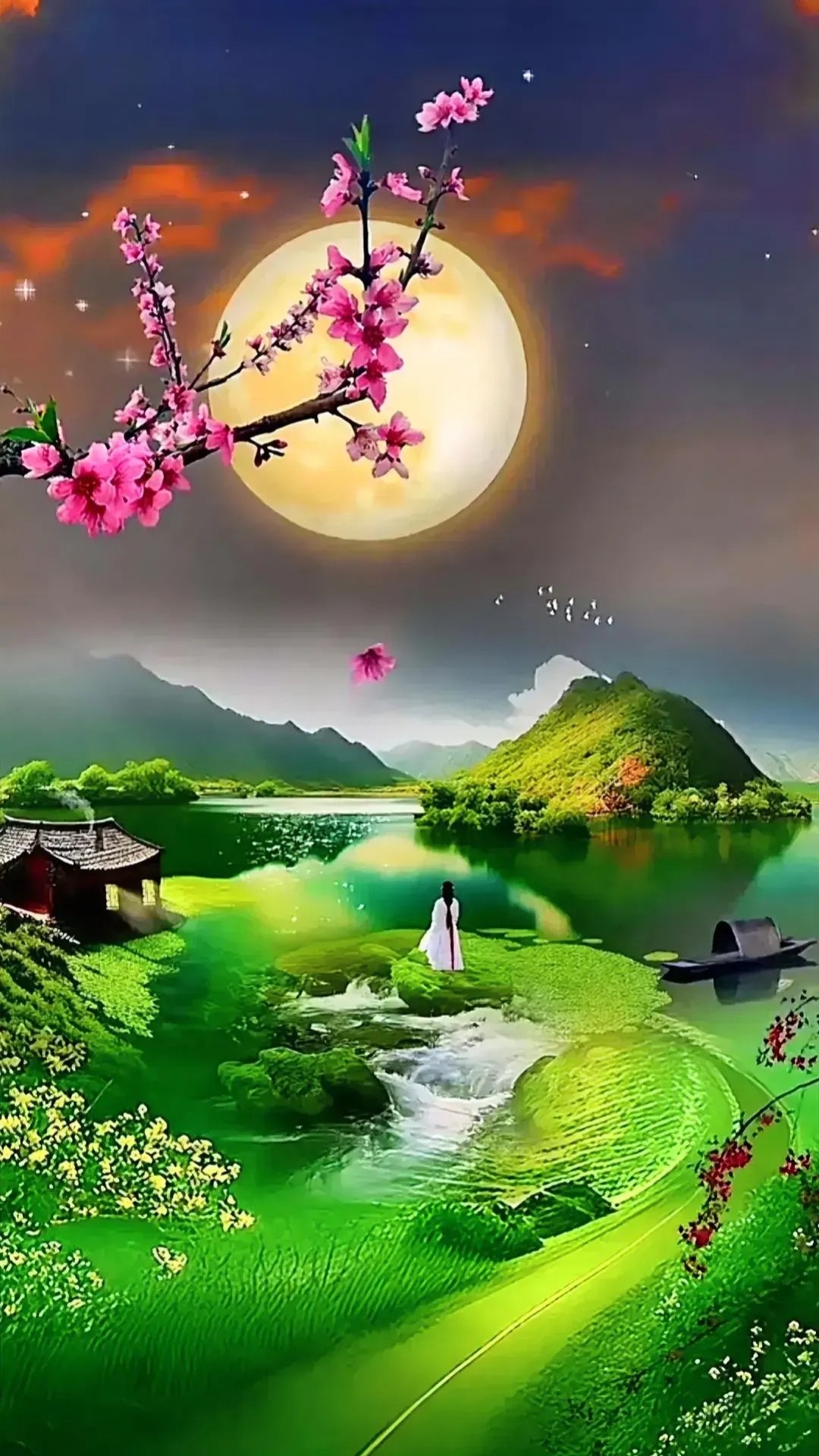 🌙 夜幕降临,一轮明月高挂,洒.@章法不能乱的动态