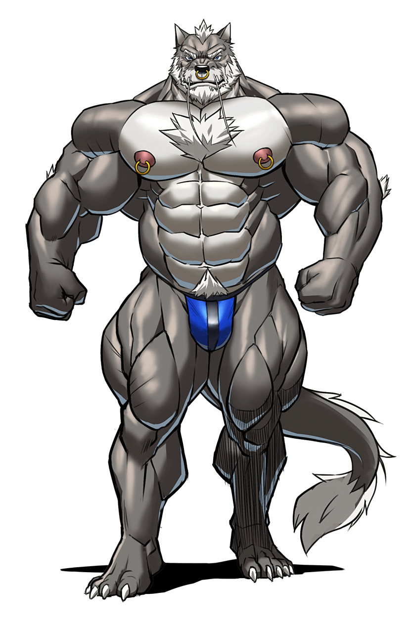 全身都满肌肉,高大威猛龙兽人