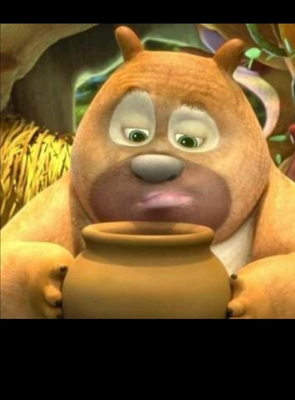 熊二小时候的伤心,呆萌壁纸图片去4张.